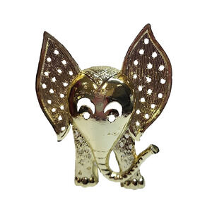 VINTAGE Torino Elephant Earring Jewelry Holder Stand - Cast Metal VGC